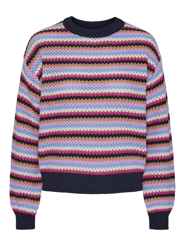 YASBela LS Knit Pullover Navy Blazer
