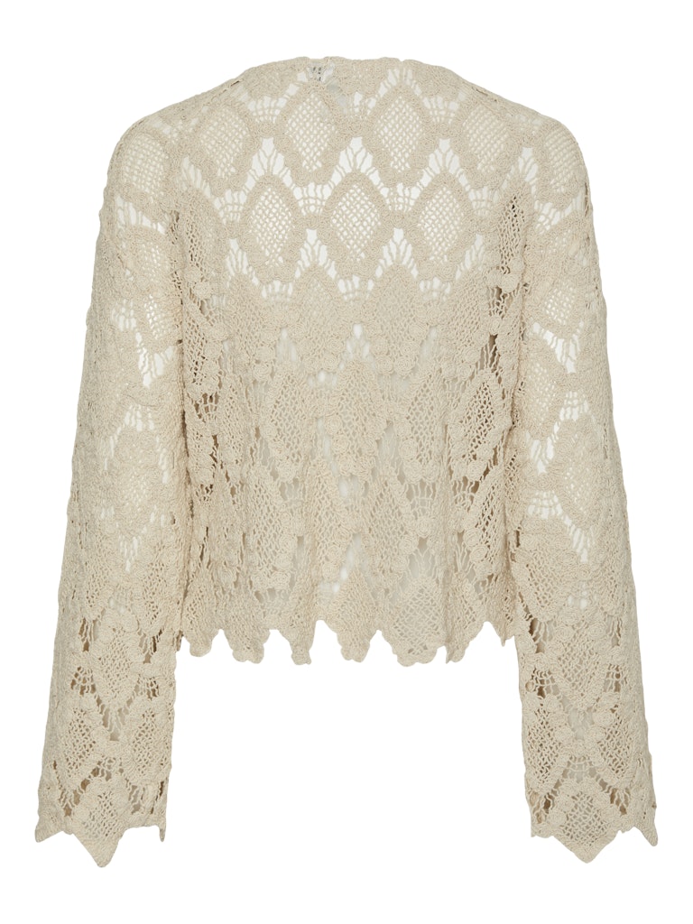 YASNajaaraq LS Crochet Top Birch