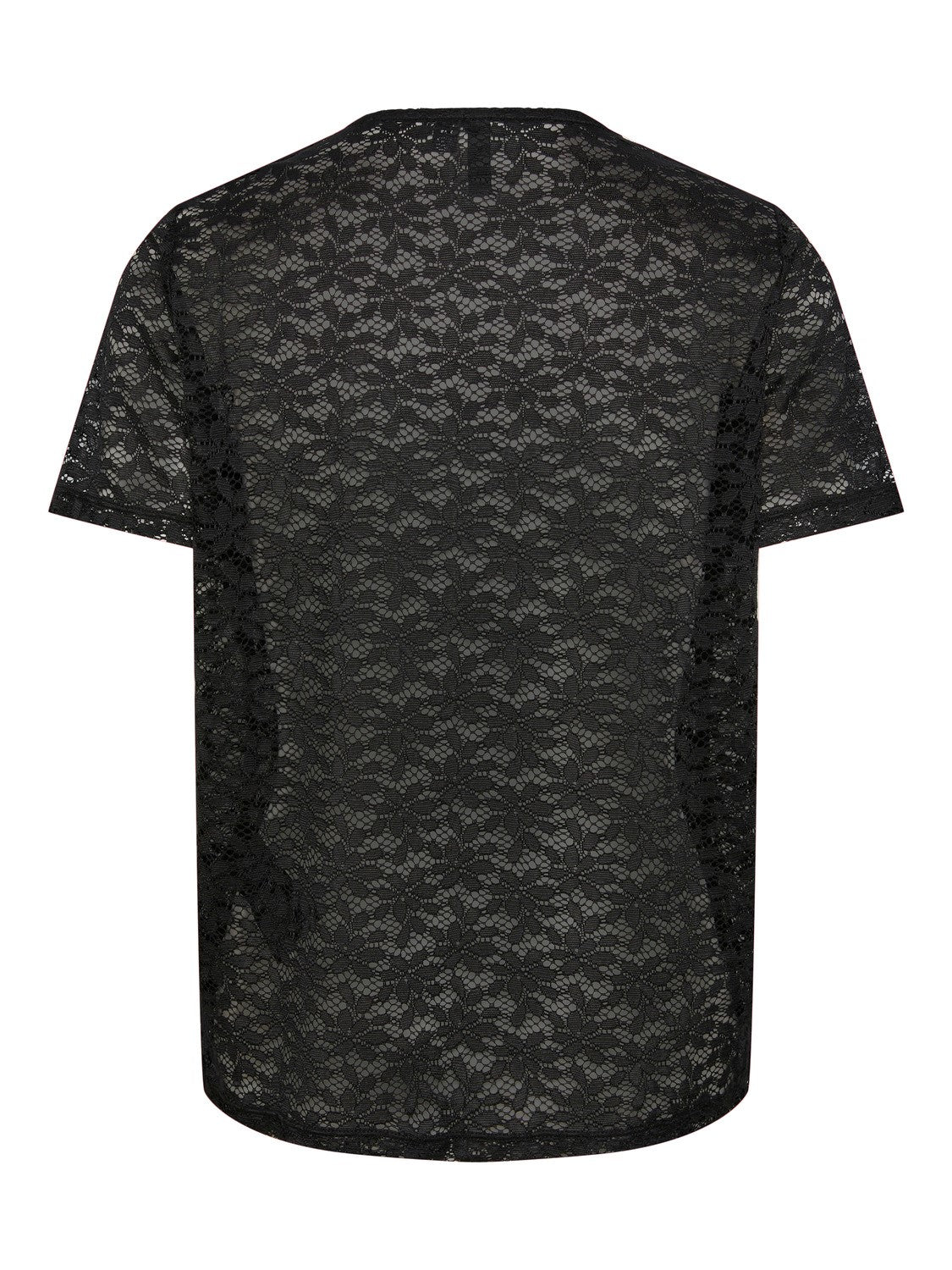 PCStacy SS Lace Top Black