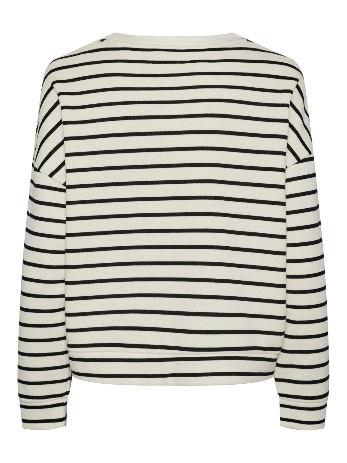PCChilli LS Sweat Stripes Cloud Dancer
