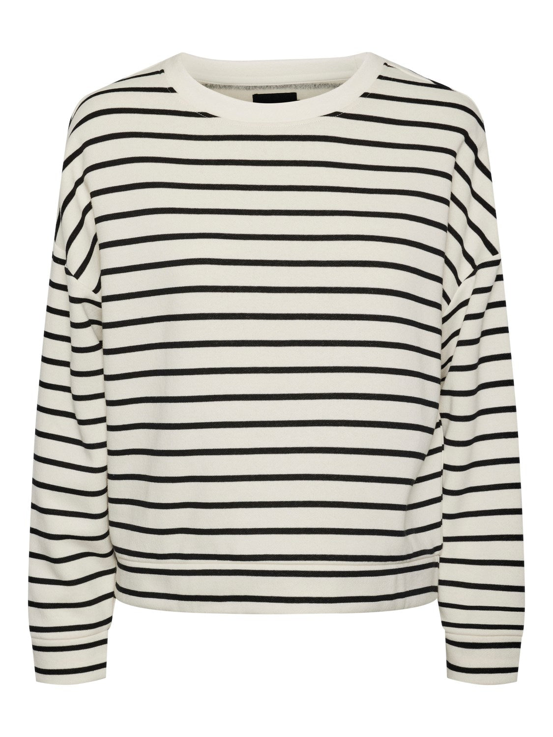 PCChilli LS Sweat Stripes Cloud Dancer