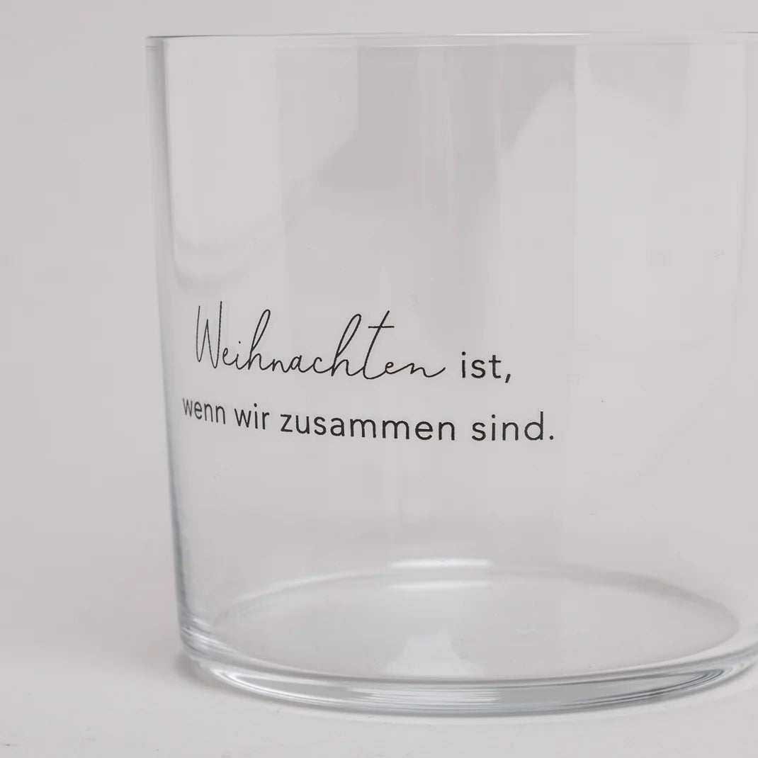 ES Trinkglas Weihnachten