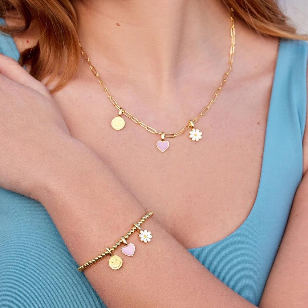 PV Brc Harper Daisy Charm Gold Colour