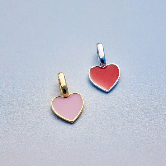 PV Harper Enamel Heart Charm Gold Colour