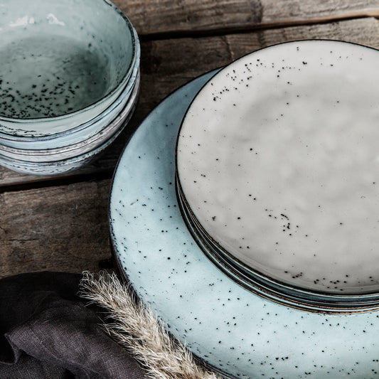 Rustic Plate Grey/Blue