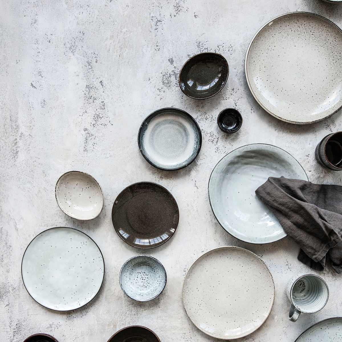 Rustic Plate Grey/Blue