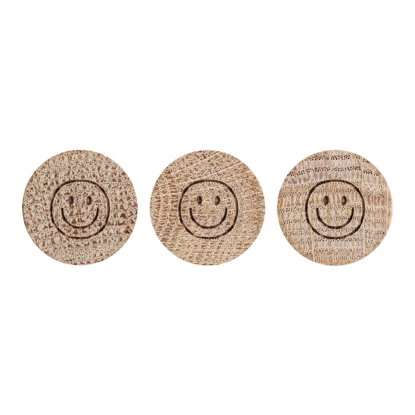 ES Holzmagnet 3er Set Smiley