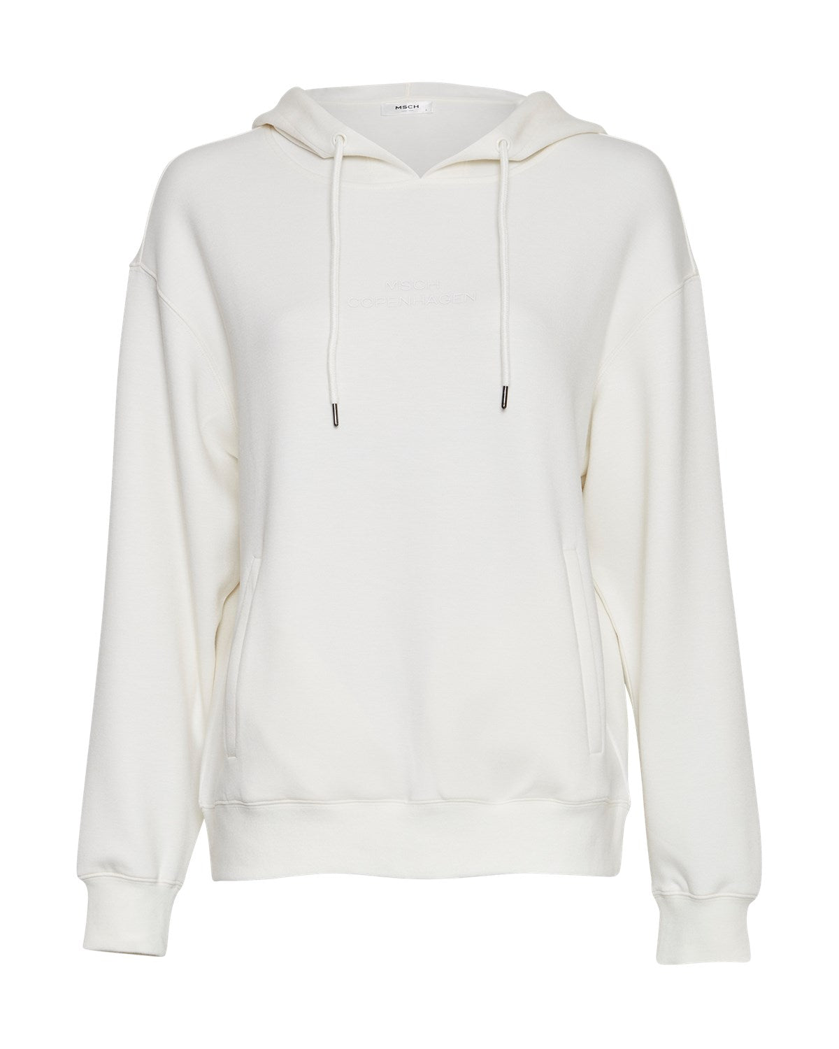 MSCHIma Q Logo Hood Sweatshirt Egret