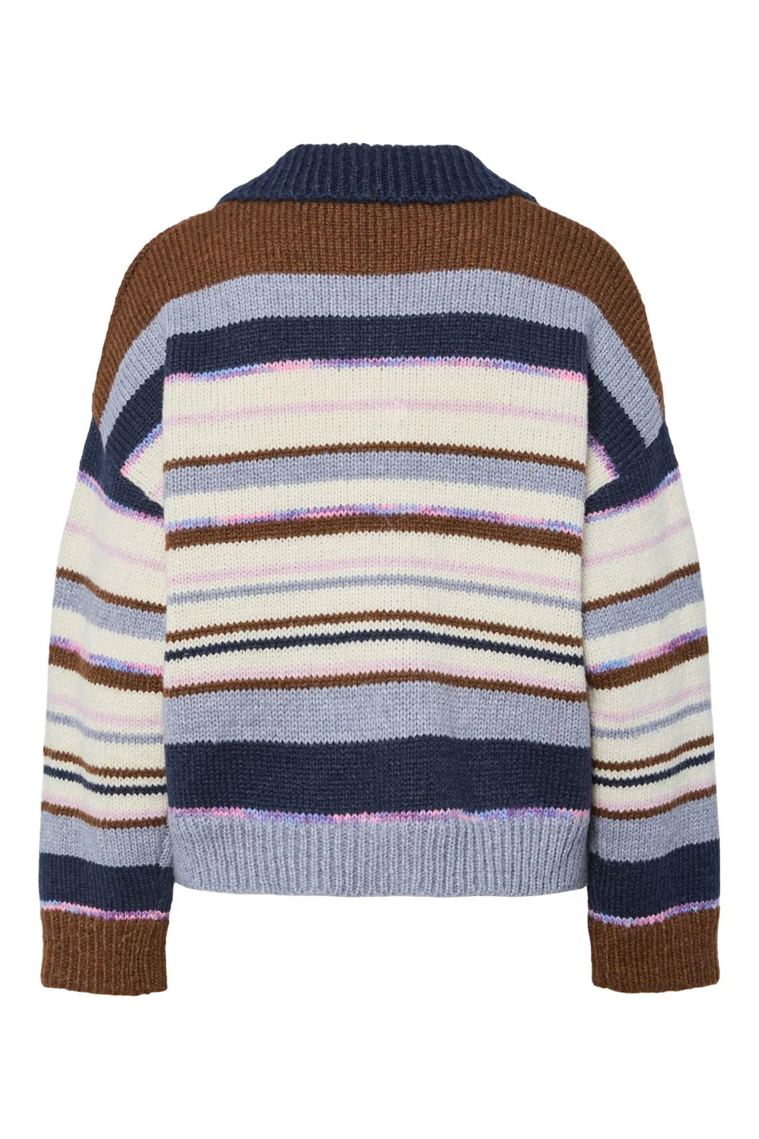 PCRye LS Polo Knit Downtown Brown