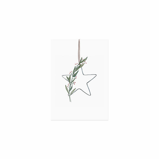 ES Aquarellkarte Star Wreath