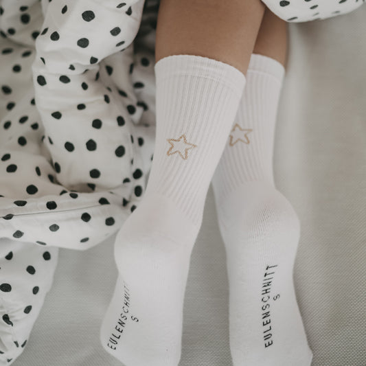 ES Socken weiß Stern S 35-38