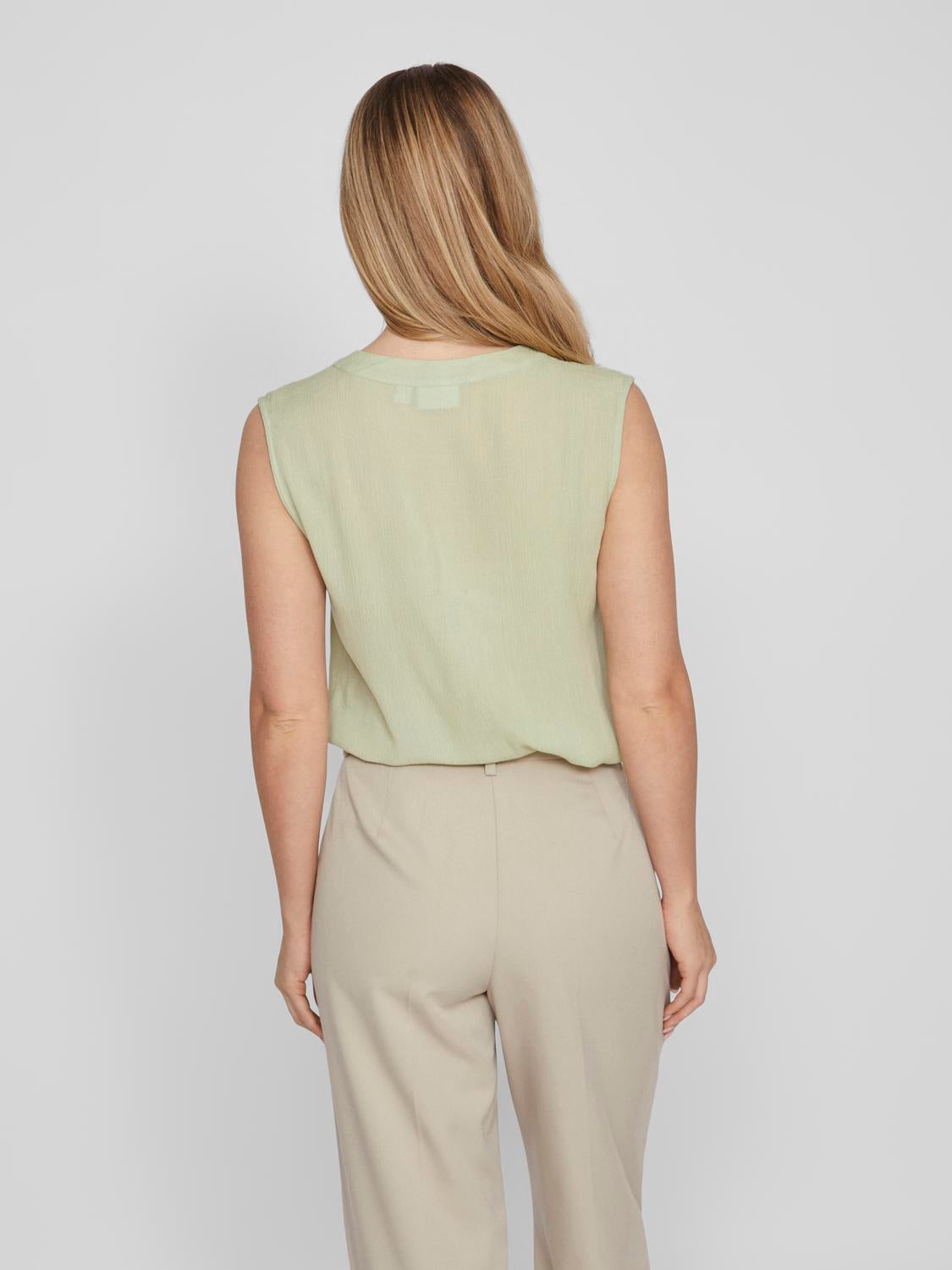 VIEliso V-Neck top Swamp
