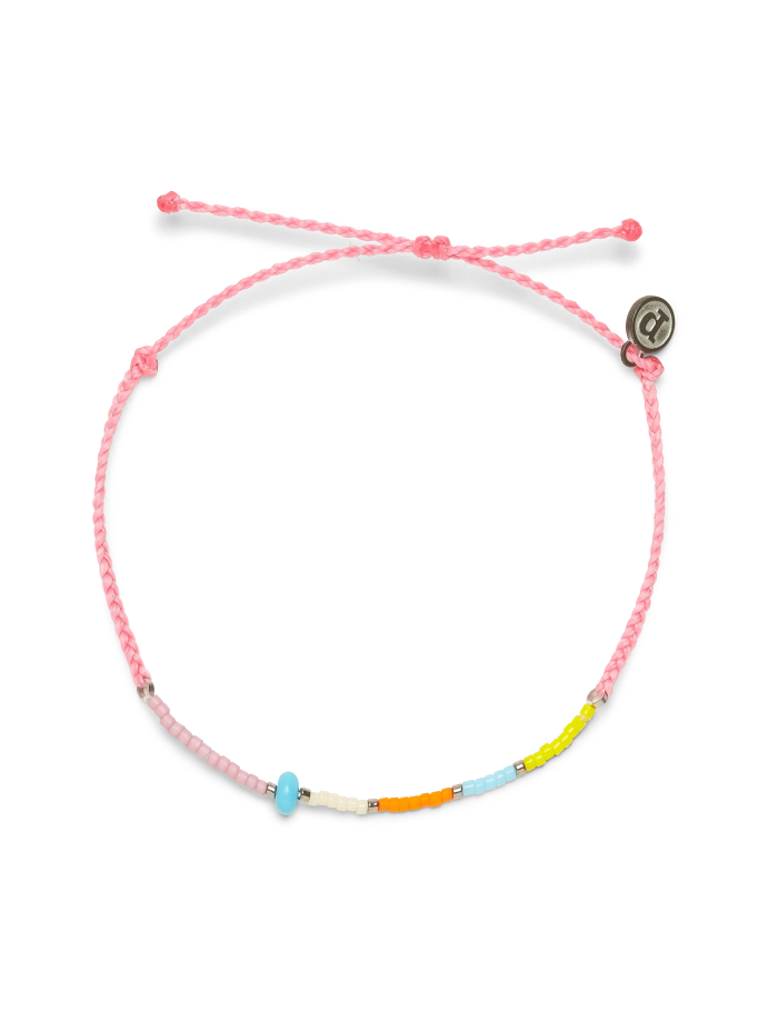 PVWonderland Seed Bead Anklet Pink