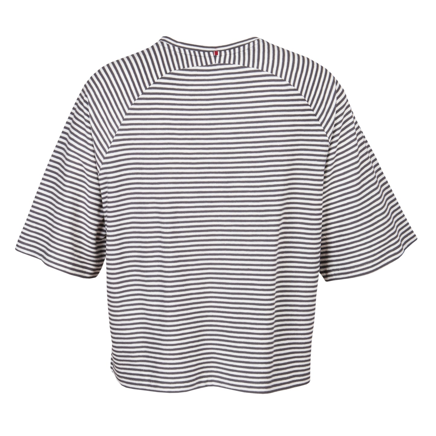 PWO Kurzarmt Shirt Dunkelgrau geringelt