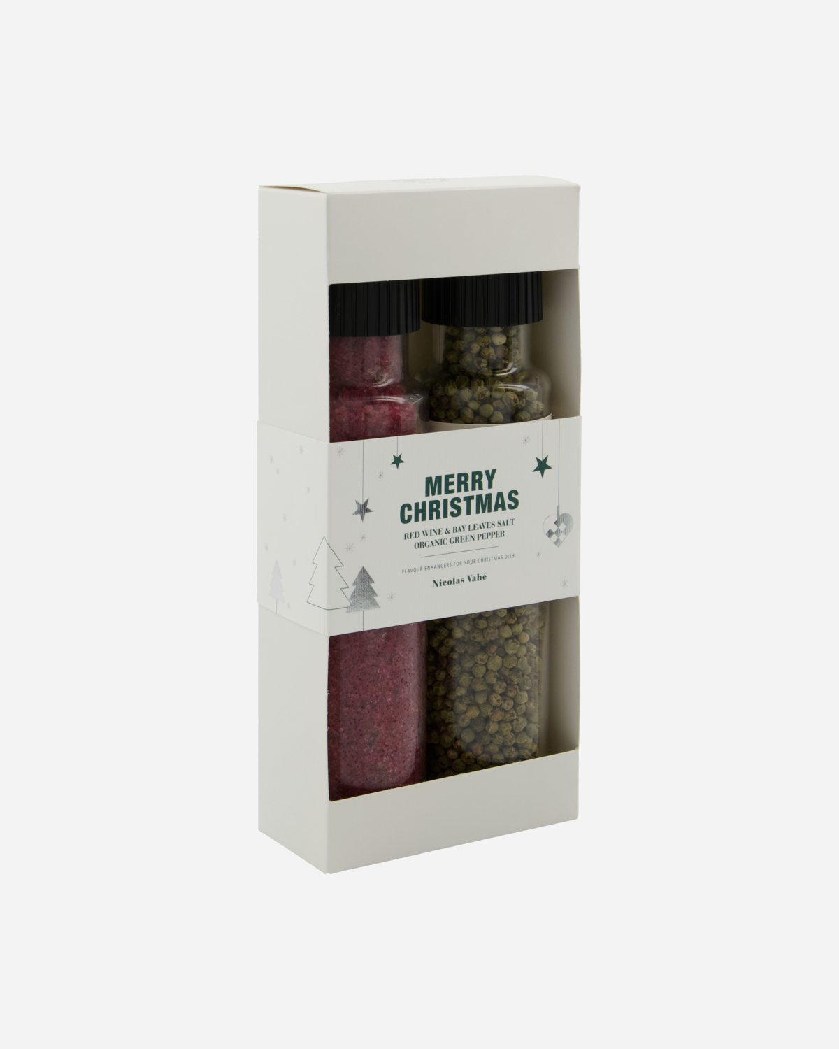 Gift box, Nicolas Vahé Christmas essentials - Salt, red wine