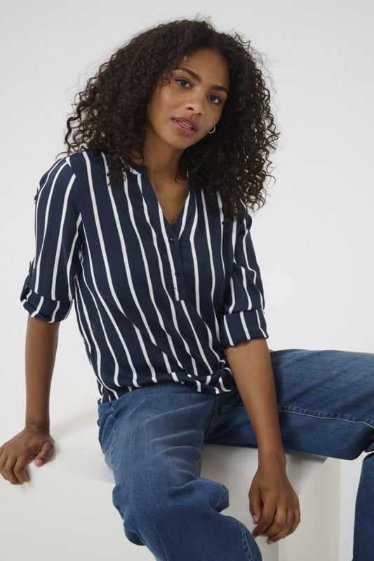 KAStridy Blouse Midnight Marine