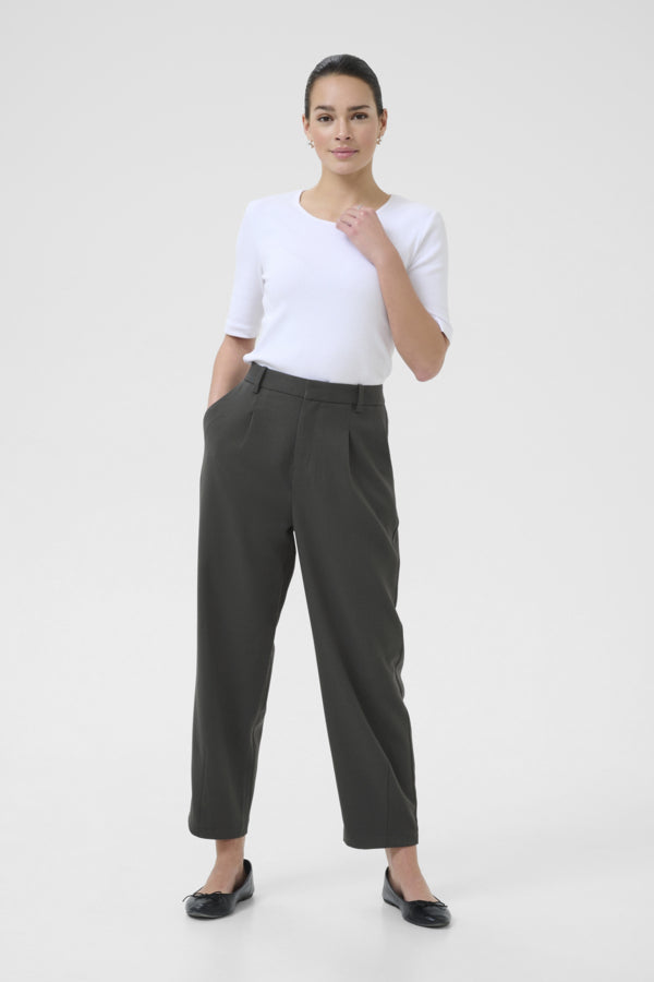 KAMerle 7/8 Pants Suiting Black Oyster