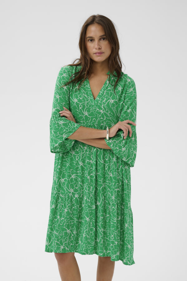 KAEllen Amber Dress Bright Green