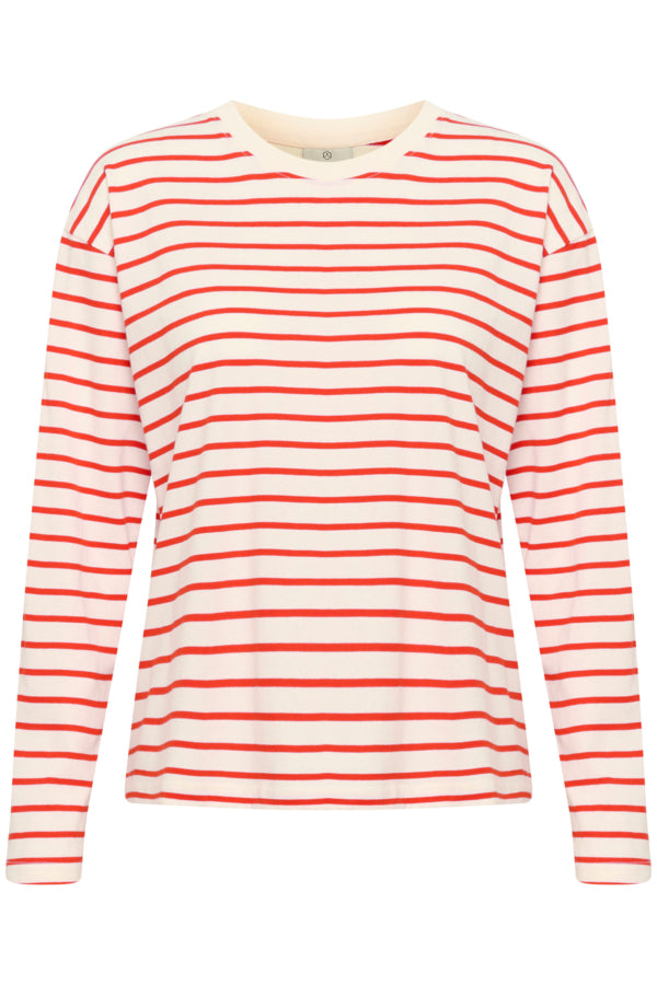 KAWinny LS T-Shirt Antique White Red