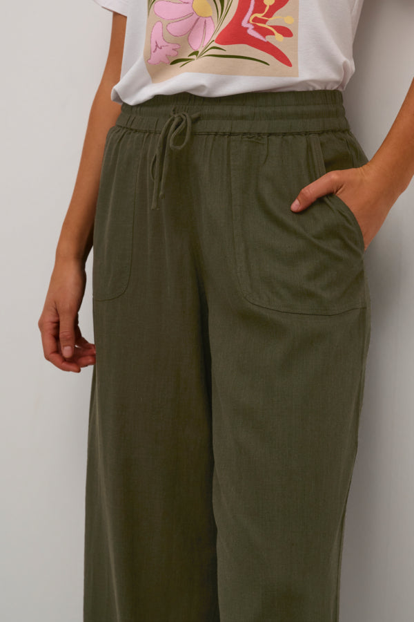 KAMilia Long Wide Pants Forest Night