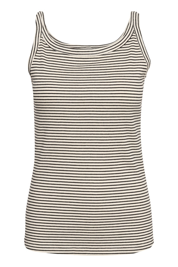 KAKaia Tank Top Chalk/Black Stripe