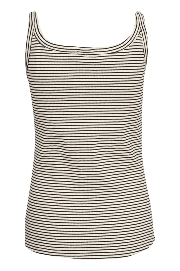 KAKaia Tank Top Chalk/Black Stripe