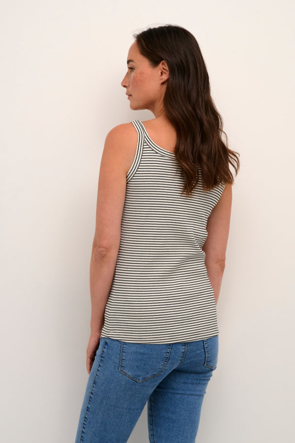 KAKaia Tank Top Chalk/Black Stripe