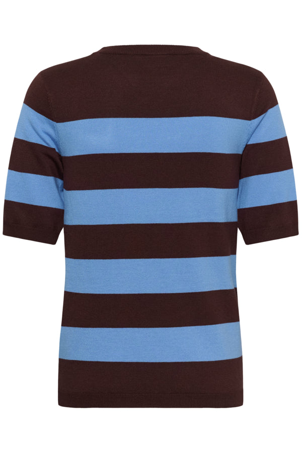 KALizza Striped Knit Fudge