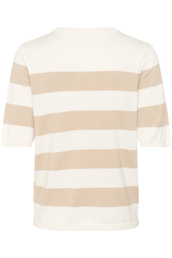 KALizza Striped Knit Chalk Feather Grey