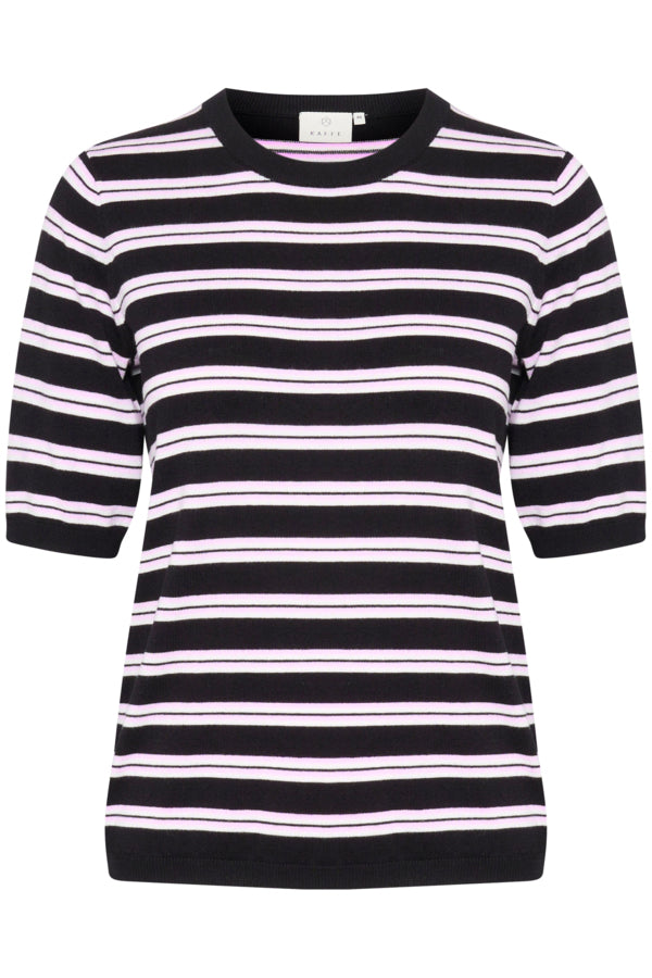 KALizza Striped Knit Black Pink