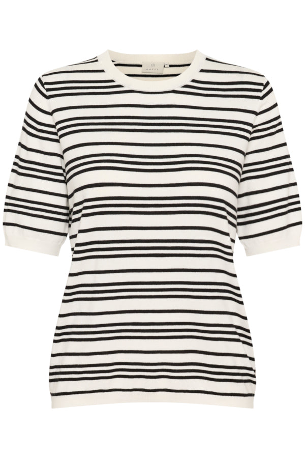 KALizza Striped Knit Chalk Black