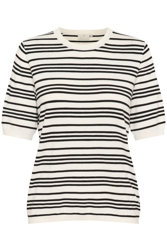 KALizza Striped Knit Chalk Black