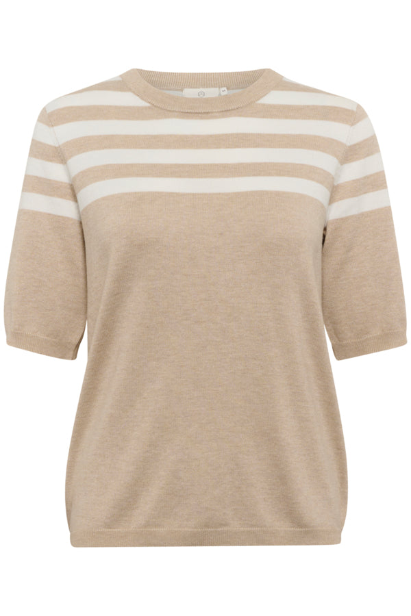 KALizza Striped Knit Feather Gray Chalk