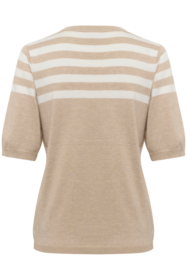 KALizza Striped Knit Feather Gray Chalk