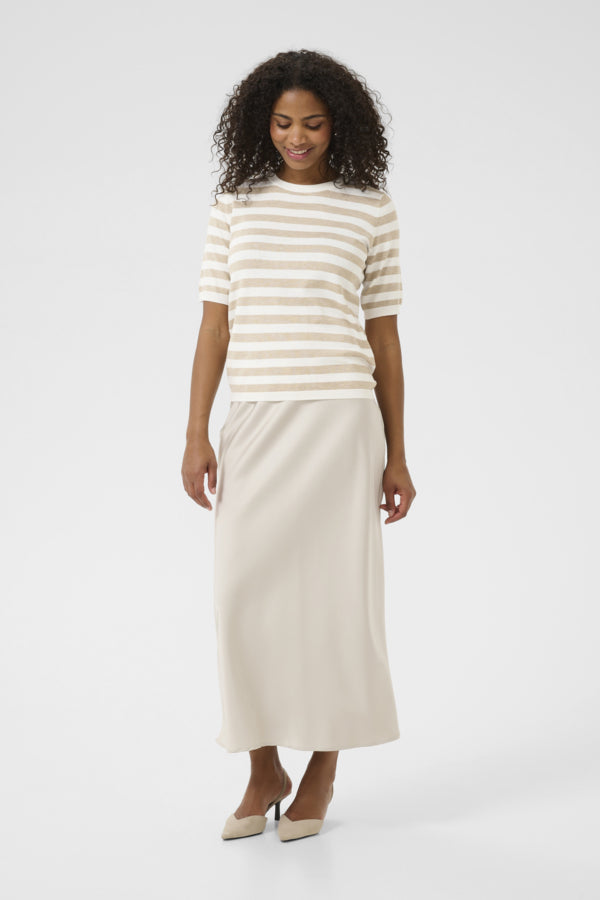 KALizza Striped Knit Chalk Feather Grey