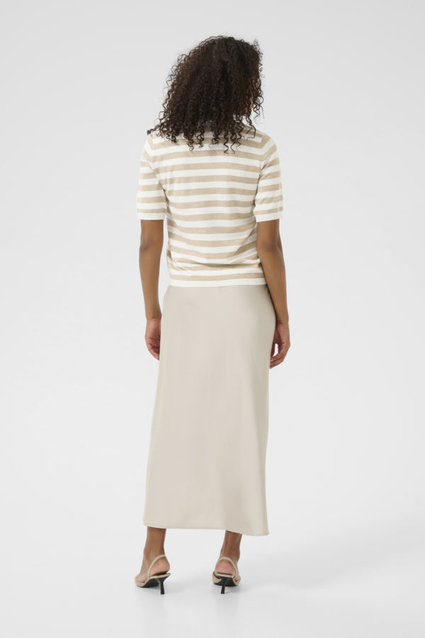 KALizza Striped Knit Chalk Feather Grey