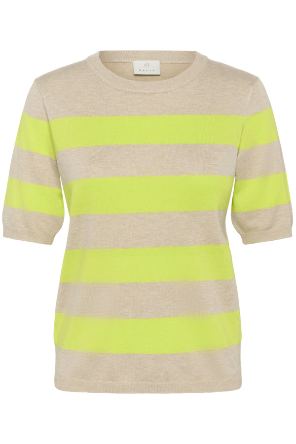 KALizza Striped Knit Feather Gray