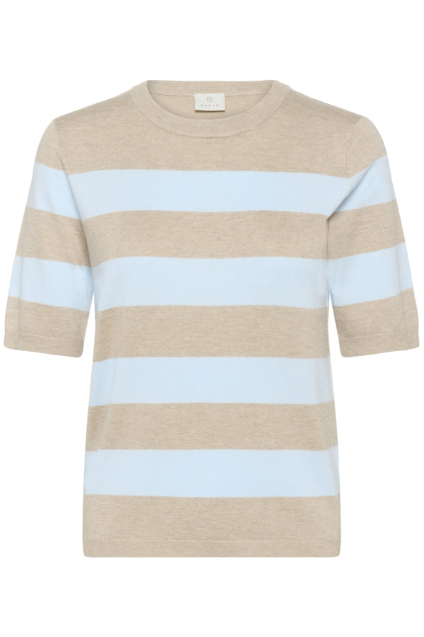 KALizza Striped Knit Feather Gray