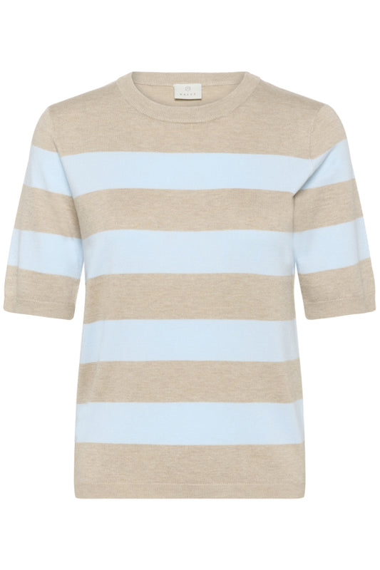 KALizza Striped Knit Feather Gray