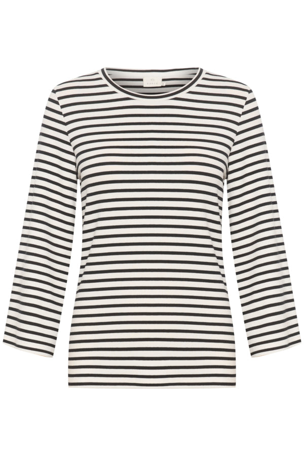 KALiddy 3/4 Sleeve Blouse Chalk Black