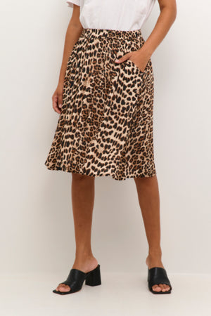 KAAmber Short Skirt Classic Leopard