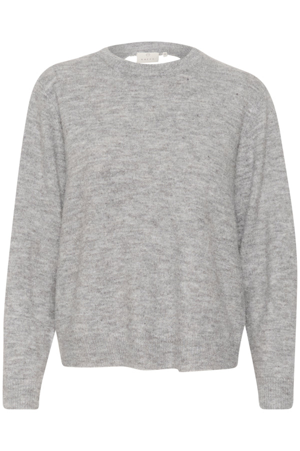 KAMalene Open Back Pullover Grey Melange