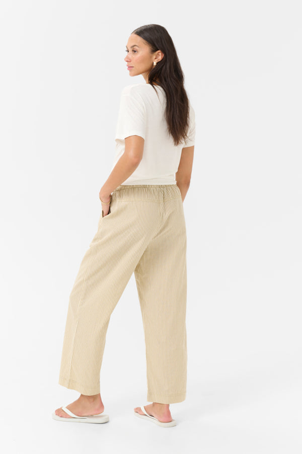 KAnaya Striped Culotte Pants Chincilla