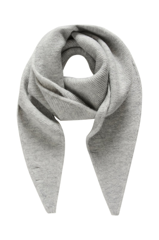 KASIV Big Knitted Scarf Grey Melange