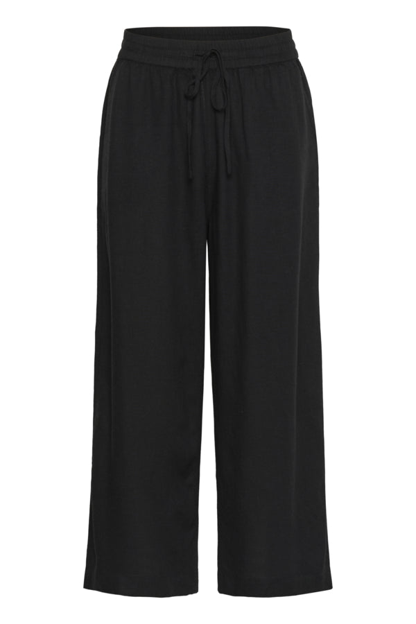 KAMilia Cropped Wide Pants Black