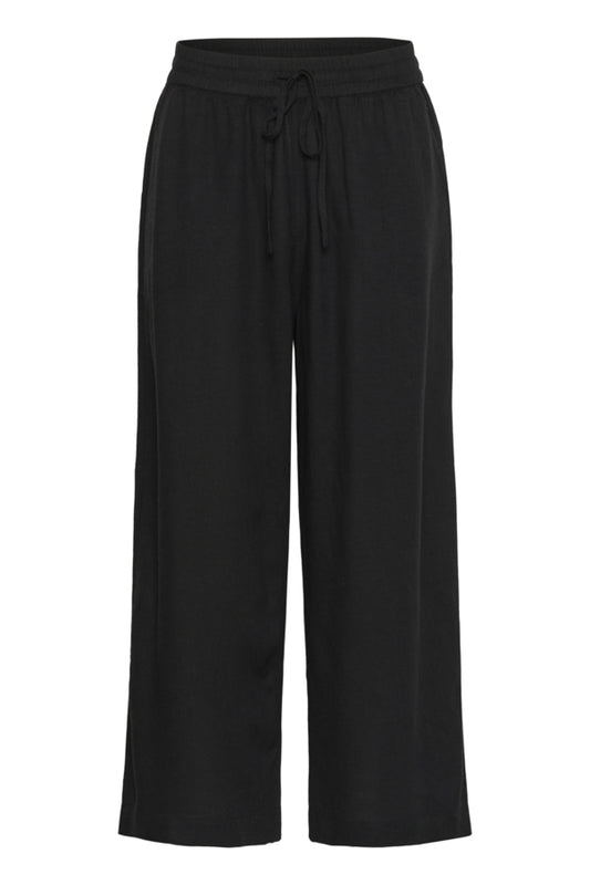 KAMilia Cropped Wide Pants Black