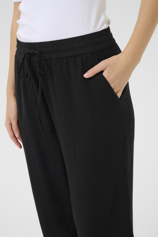 KAMilia Cropped Wide Pants Black