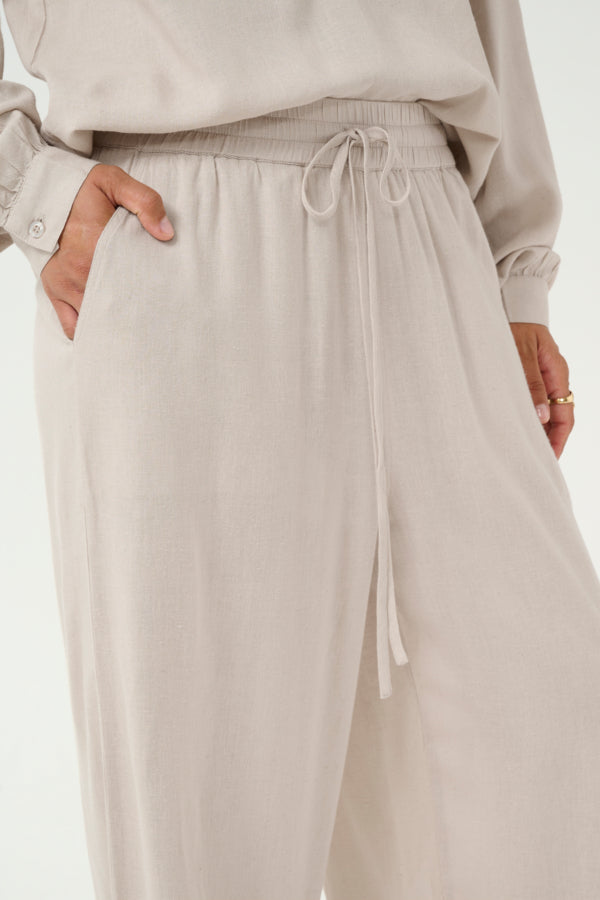KAMilia Cropped Wide Pants Feather Gray