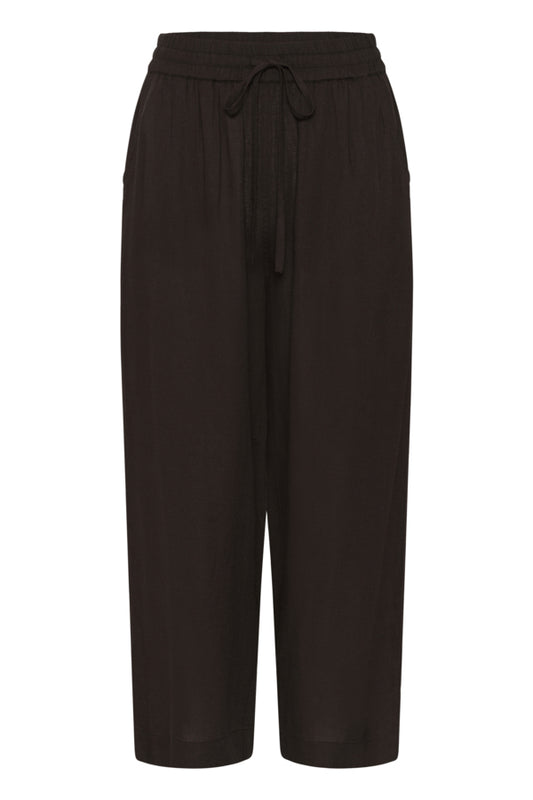 KAMilia Cropped Wide Pants Black Coffee
