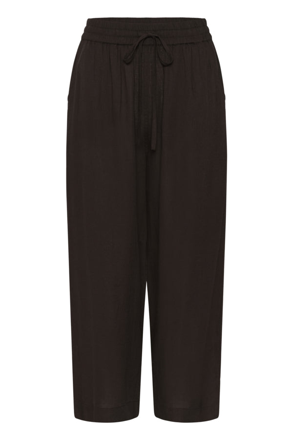 KAMilia Cropped Wide Pants Black Coffee